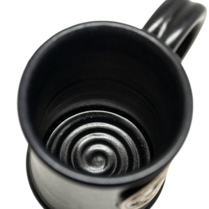 Handmade SBJC Slimline Coffee Mug - Black 14 oz. - Small Batch Jam Co