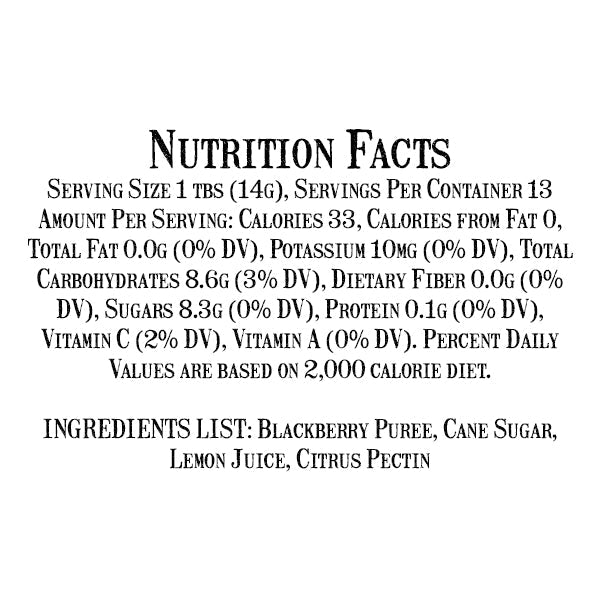 Seedless Blackberry Jam - Small Batch Jam Co