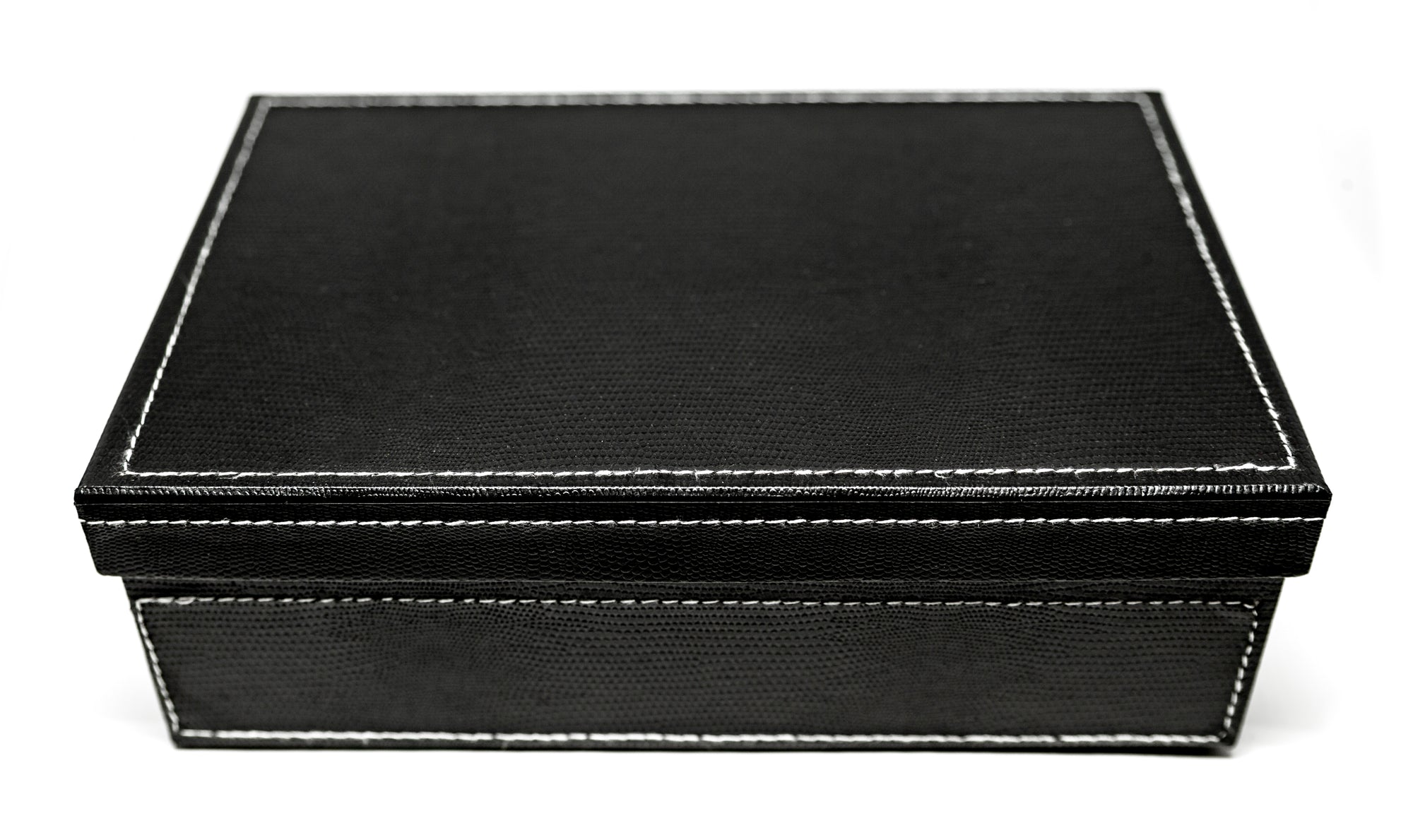 Black Faux-Leather Gift Box